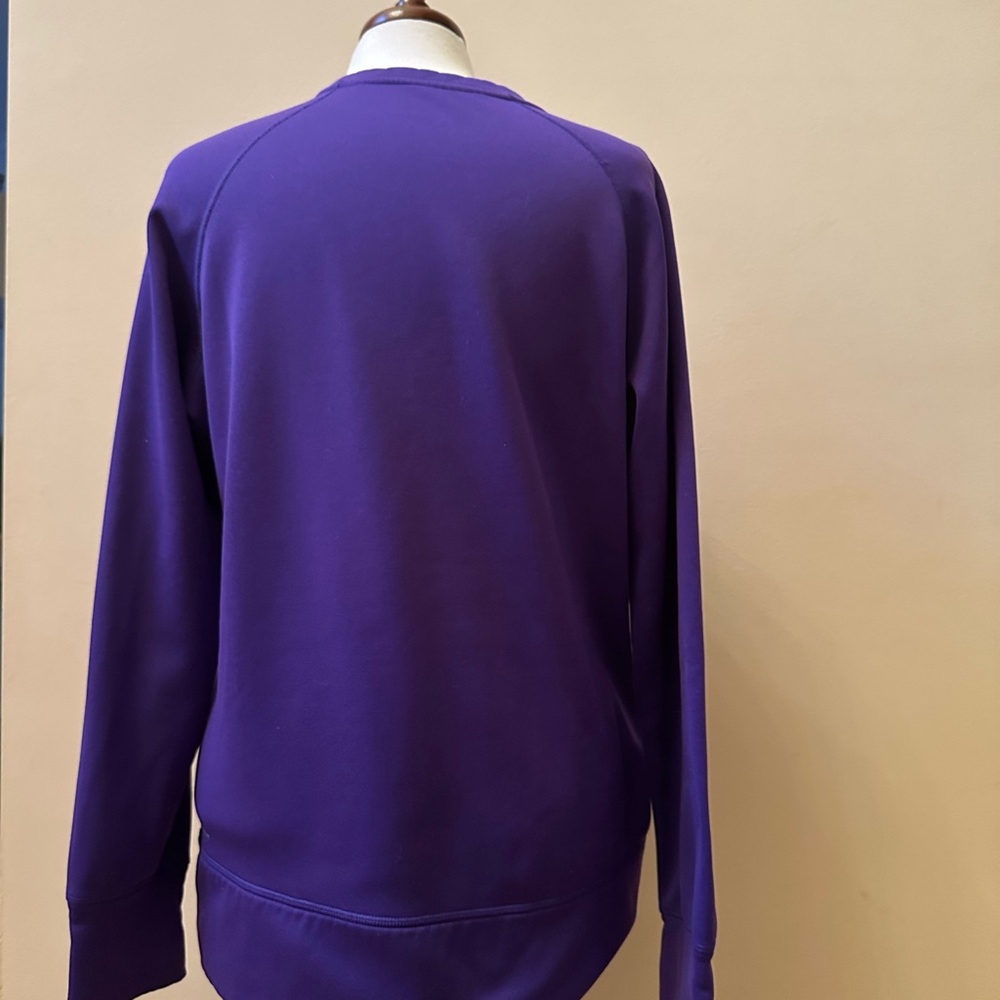 Nike Women's Purple Sweatshirt with Pocket - Picture 3 of 7